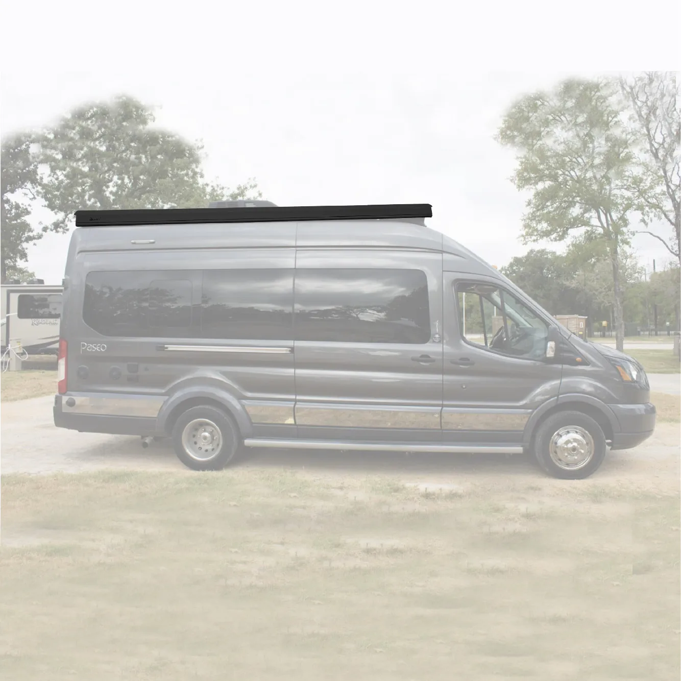 High-Strength Aluminum Alloy Frame Anti Corrosion Thickened Profiles Vinyl Fabric Motorhome Caravan RV Awnings