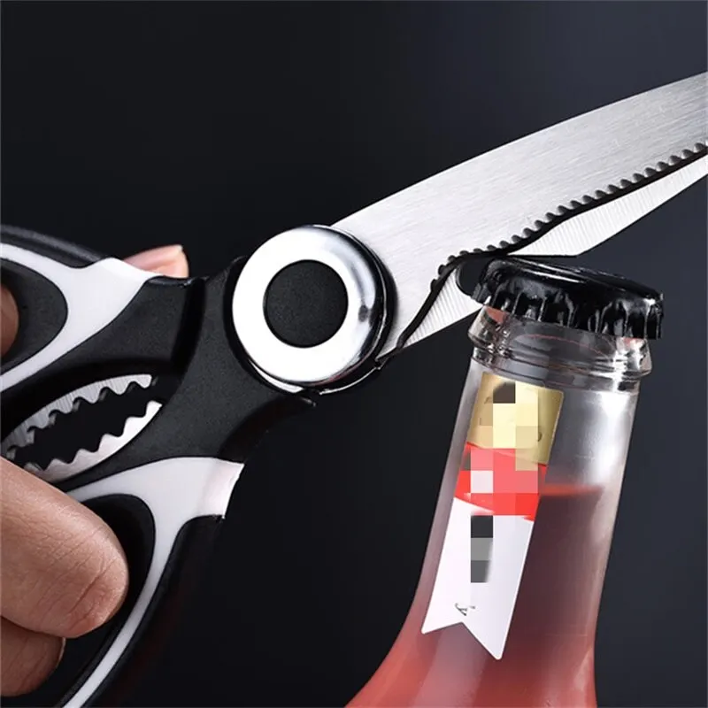 Multifunction Stainless Steel Kitchen Tools Strong Home Vegetable Chopping Chicken Bone Fish Food Scissors Multi-Purpose Tool