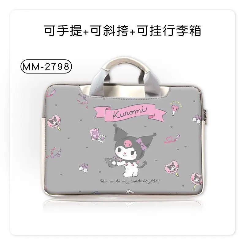 

Sanrio Cromi Lilo & Stitch сумка для ноутбука милая портативная противоударная водонепроницаемая сумка для хранения из искусственной кожи с мультяшным принтом Диснея в подарок