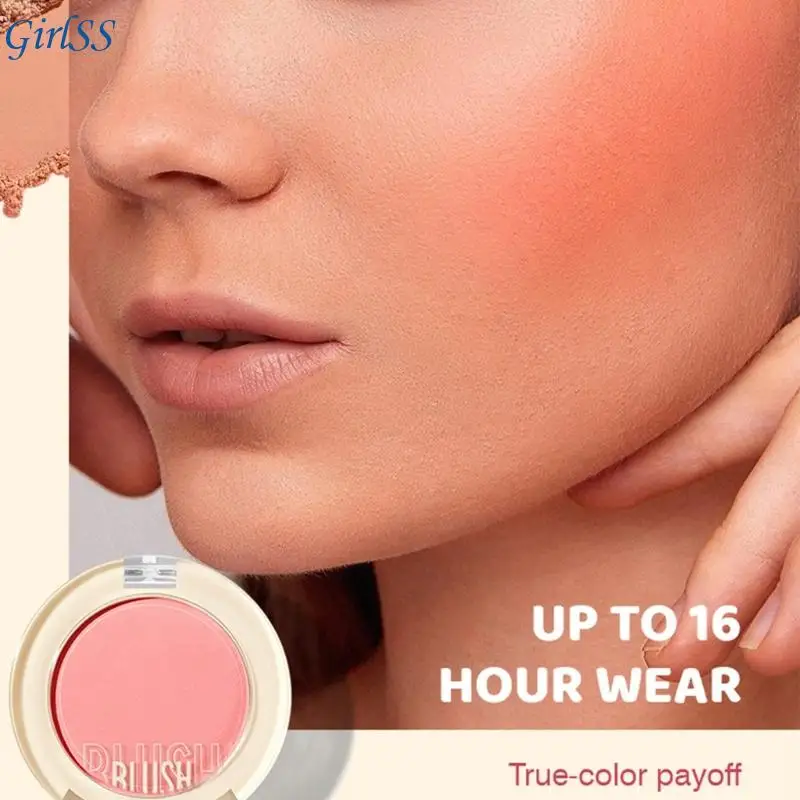 Powder for Cheeks Matte Face Blusher Palettes Long Lasting Light Weight Powder Makeup Natural Look T4MB