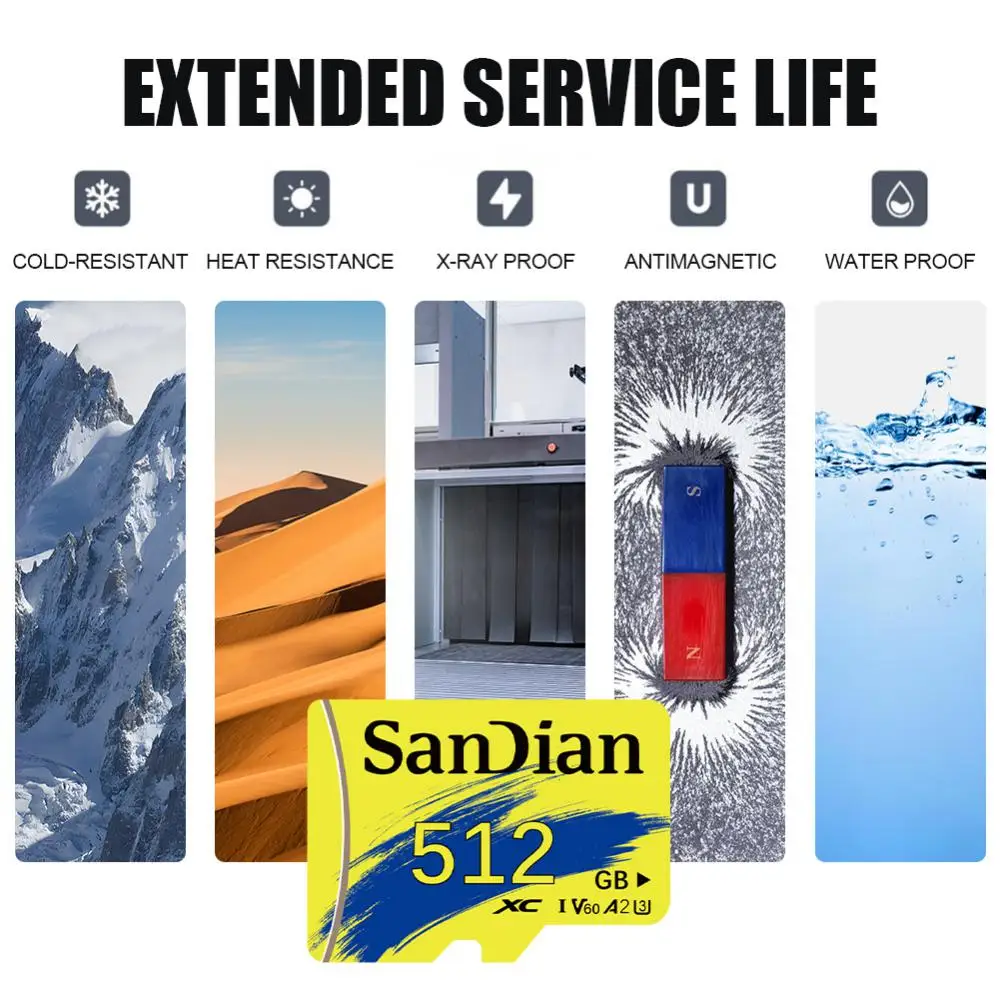 Original Memory Card A2 2TB 1TB High Speed Micro TF SD Card 512GB SD Card V30 U3 TF Card For Nintendo Switch Tablet Ps4