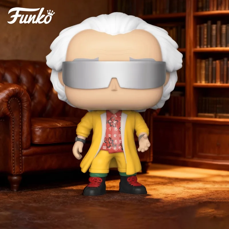 

FUNKO POP《Back To The Future: Doc Brown and Marty (2015)》Anime Action Desktop Decoration Ornament Model Toys Collectible Model