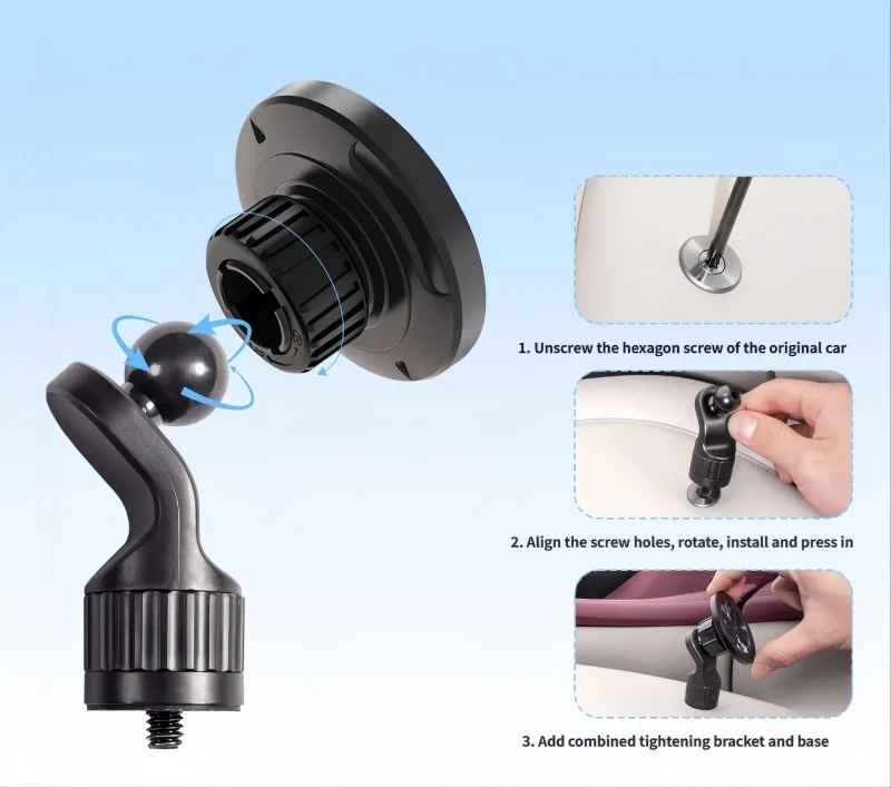 Auto Car Magnetic Phone Holder Fit for Chery ICAR V27 2026 Modified Car Driver's Side Phone Holder Car Interior Accessories