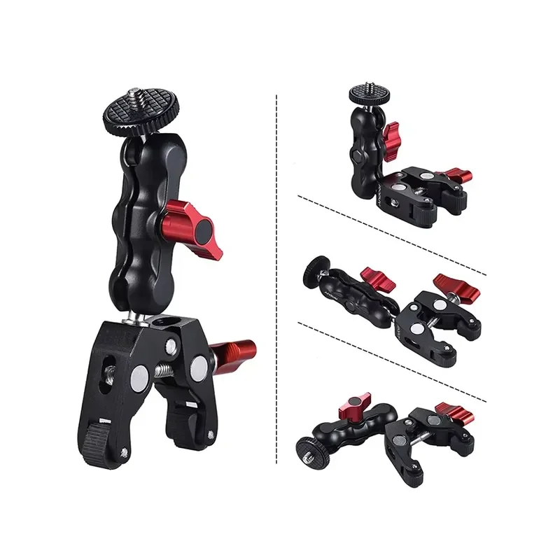 s new multifunctional fixed super crab claw metal clip for camera accessories