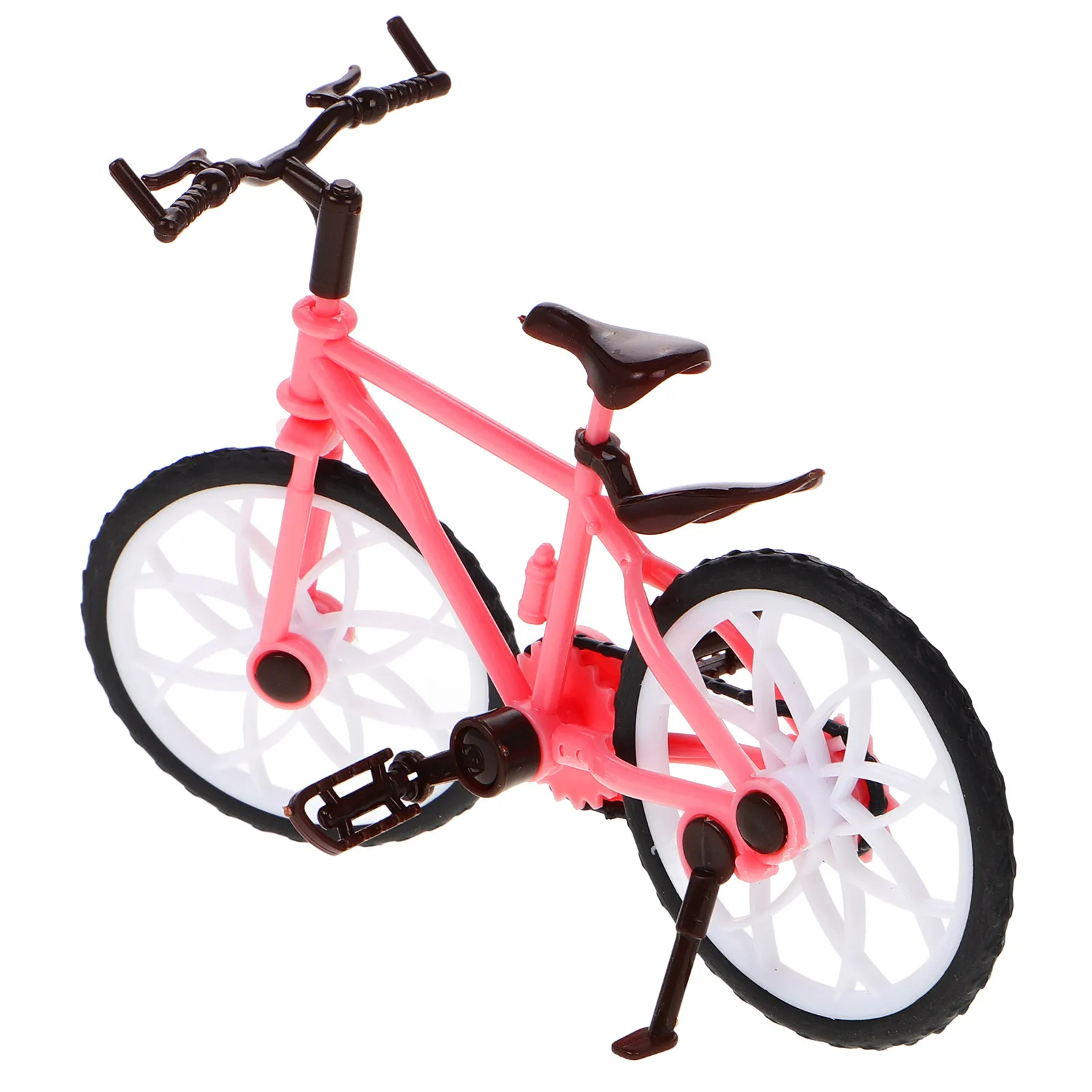 

Princess Bicycle Scale Mini Bike Ornament for Kids Playset Dollhouse Furniture Set Home Decoration Cake Topper