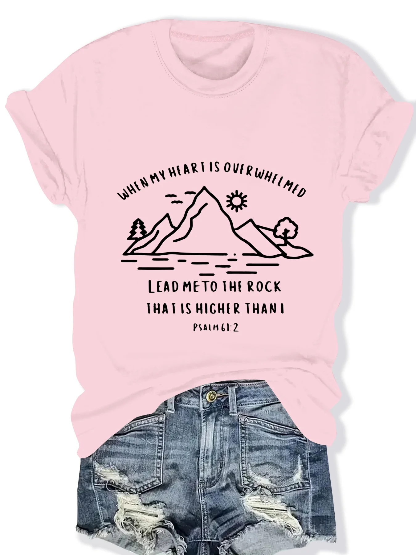 

Fashionable Ladies round Neck Short Sleeve T-Shirt with Letter Pattern Print Casual Comfortable Women's Top