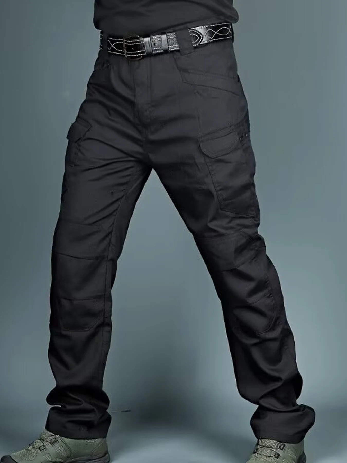 

Мужские водонепроницаемые дышащие уличные брюки с большим карманом, тактические спортивные повседневные комбинезоны, брюки XS-3XL