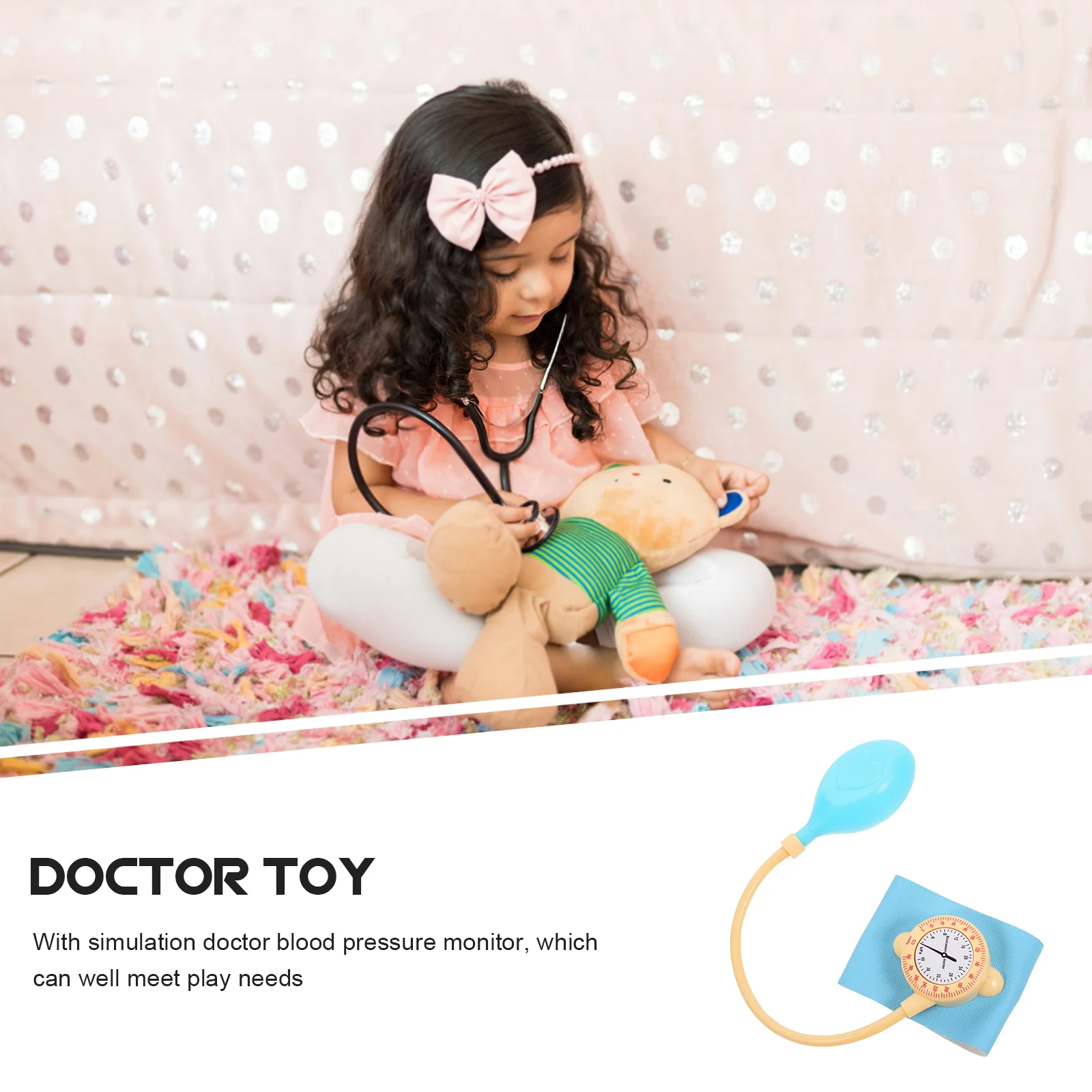 ของเล่นเด็ก Doctor Kid Cuff Kids จอภาพสมจริงสําหรับเล่นชุดบุคคล