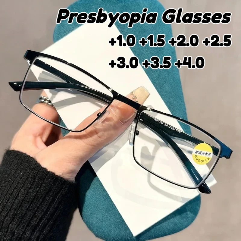 Очки для пресбиопии в металлической