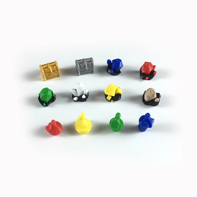 

3D printed token resource type marker models, chess piece counting, self-made diy color board game accessories