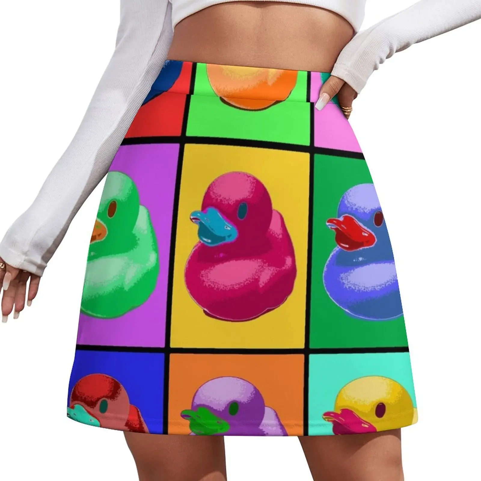 

Pop Art Ducky Mini Skirt skirts for women 2026 women's stylish skirts Mini Skirt