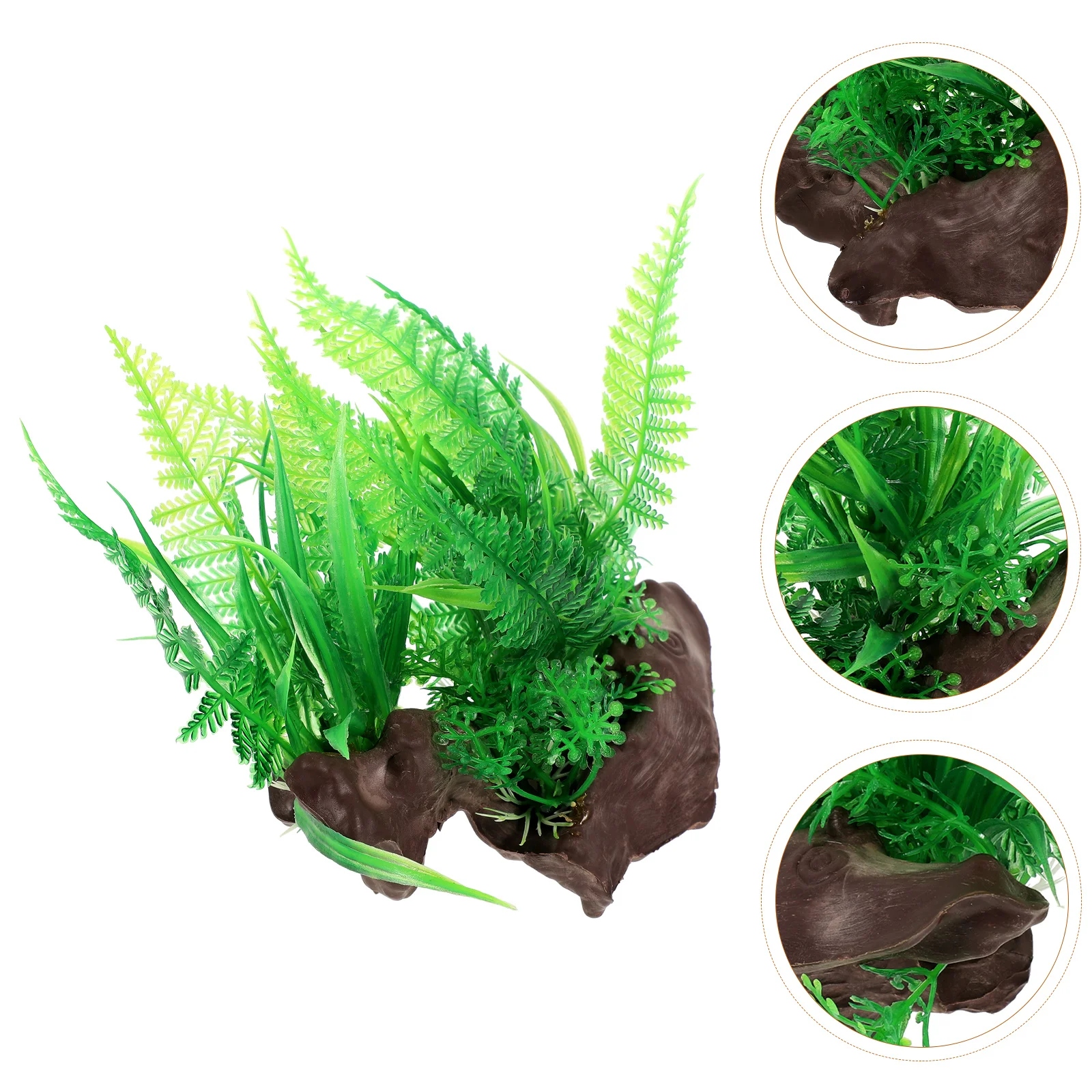 Aquarium Landscaping Freshwater Plants Fish Tank Decor Fake Planta Delicate Grass Plastic Supplies