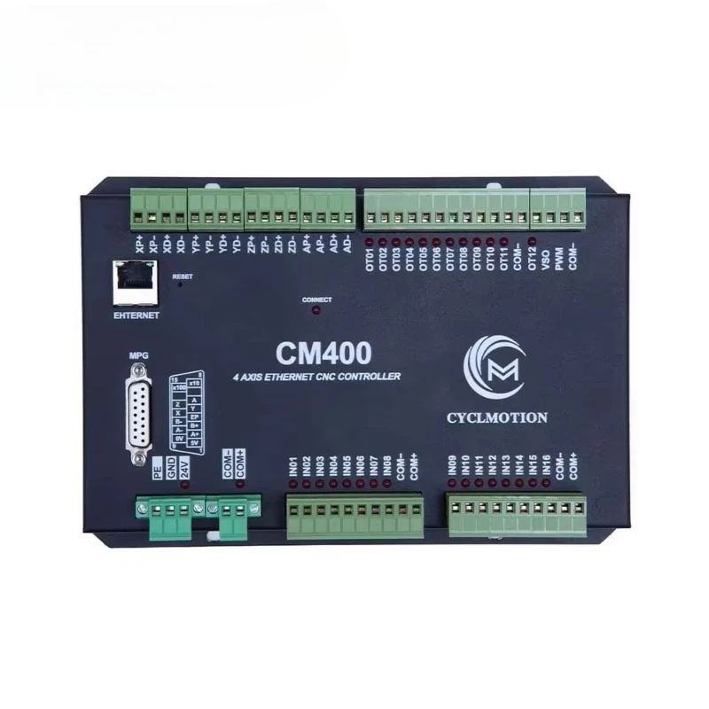 3/4/6-Axis Motion Controller DC24V 12 Inputs and 8 Outputs 100Mbps Ethernet CNC Controller