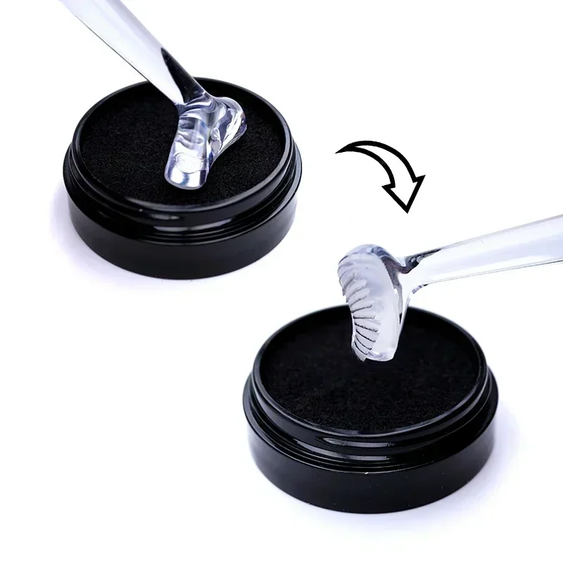 Hochwertiger 2-in-1-DIY-Stempel für die untere Wimpern, schweißfeste Wimperntusche, schnell trocknender, mattierter flüssiger Eyeliner, klarer Eyeliner, Wimpern-Make-up