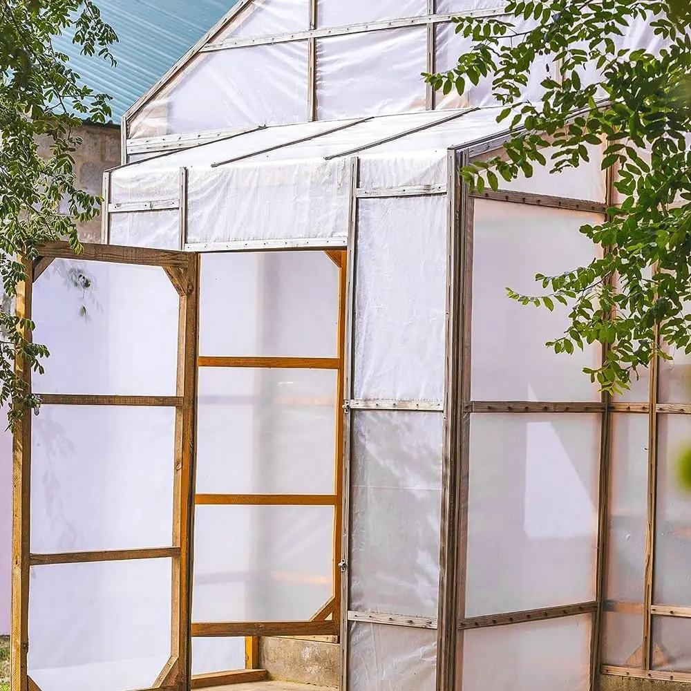 6x8 ft.Greenhouse Plastic Sheeting Film , 3.9 mil Clear UV Resistant Replacement Cover, for Horticulture, Gardening and Agricult