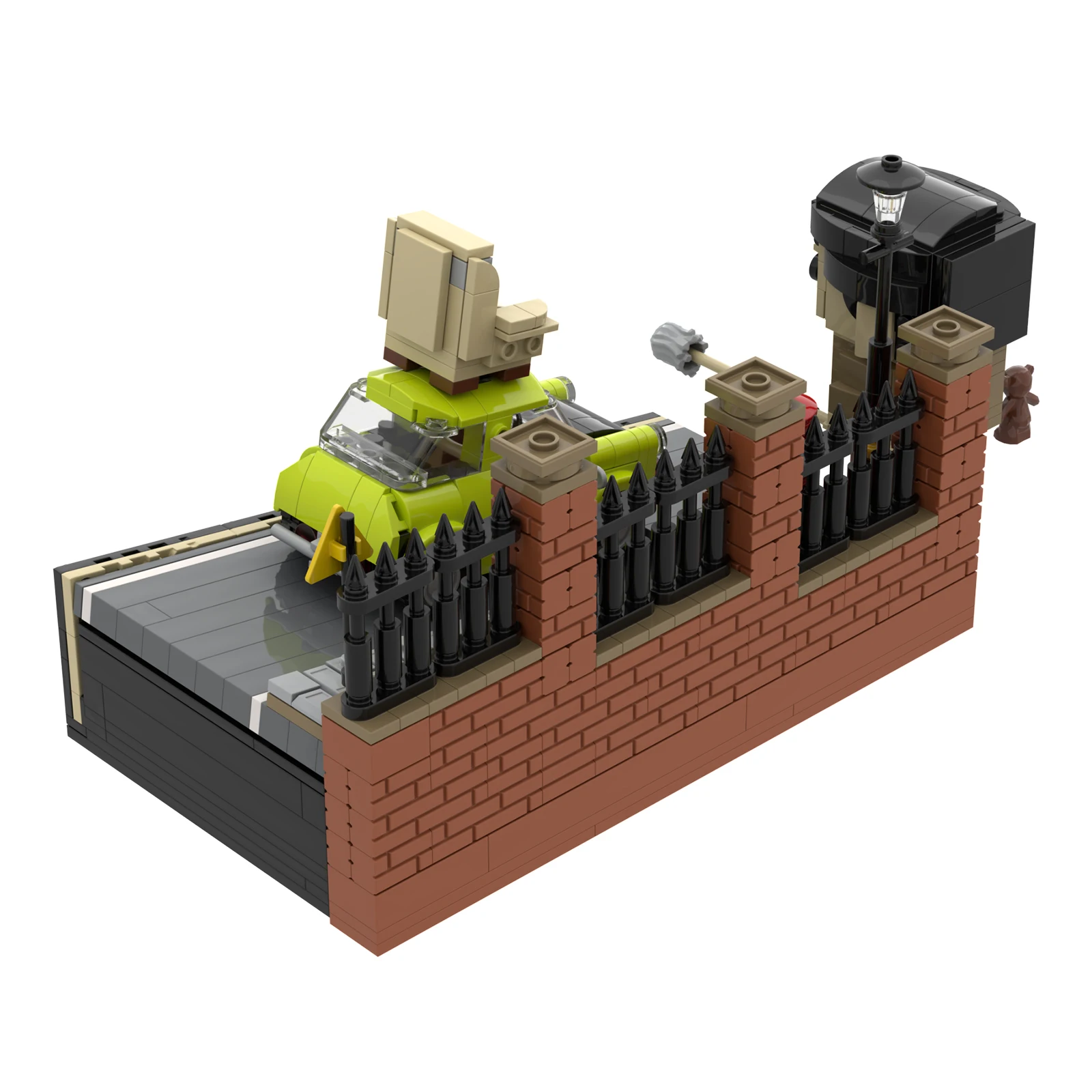 MOC – ensemble de blocs de construction de figurines de comédie, scène de télévision classique, Mini voiture en briques, jouet, cadeau pour adulte