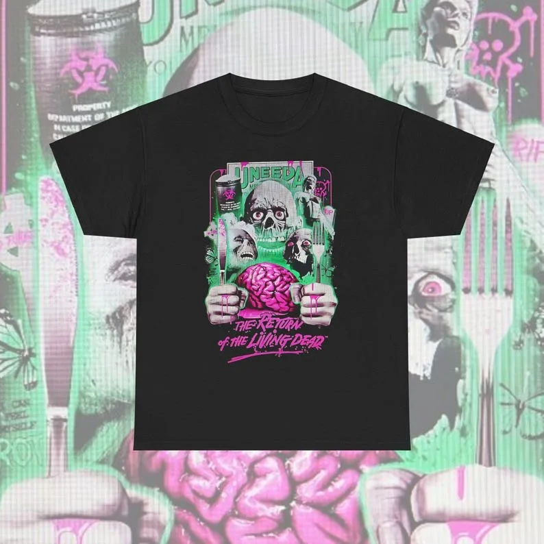 

Return Of The Living Dead T-shirt, Unisex Zombie Tee, Scary Movie Lover Halloween Shirt, Spooky Graphic Tee, Creepy Film