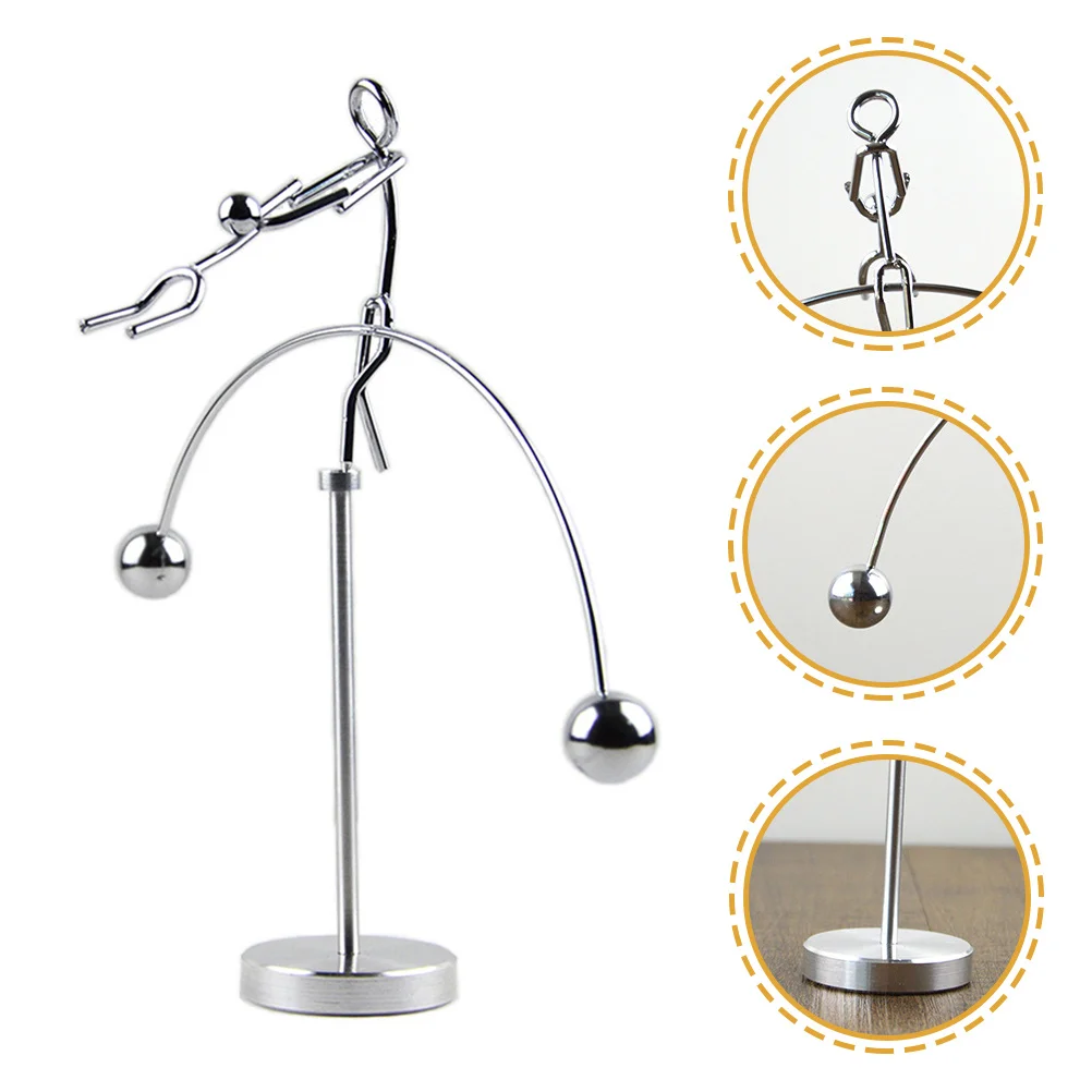 الفيزياء موازنة زوجين زخرفة قسط المعادن سطح المكتب ديكور الإبداعية الدائمة توازن الحركة النحت التعليمية المنزل #2