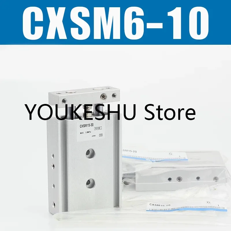 新しいオリジナル小型空気圧デュアルロッドデュアル軸シリンダ-cxsm6-10