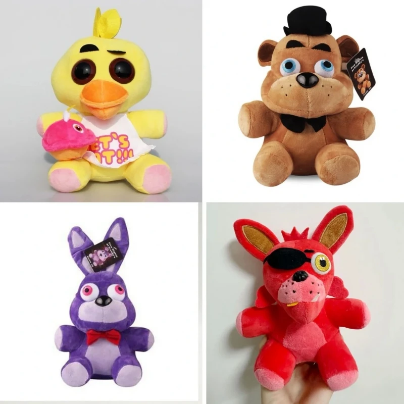 New Arrival Hot Sale Fnaf Cute Plush Toys Game Doll Bonnie Bear Foxy Cartoon Stuffed Doll Plush Toy For Children Gift Xmas Gifts