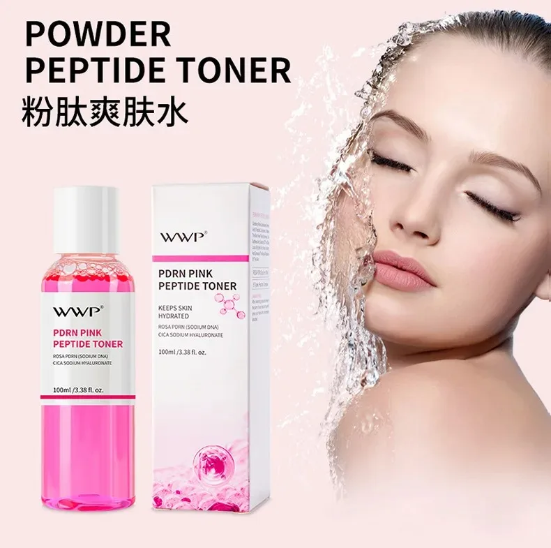 100 مل الببتيد الوردي PDRN منشط المياه ترطيب تونر الوجه ترطيب جوهر