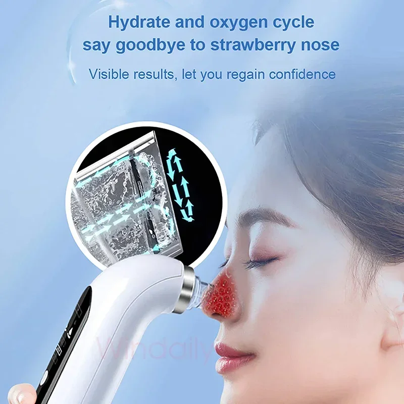 

NEW Blackhead Removal Hole Vacuum Cleaner Electric Tiny Bubble Cleanser USB Rechargeable Beauty Device