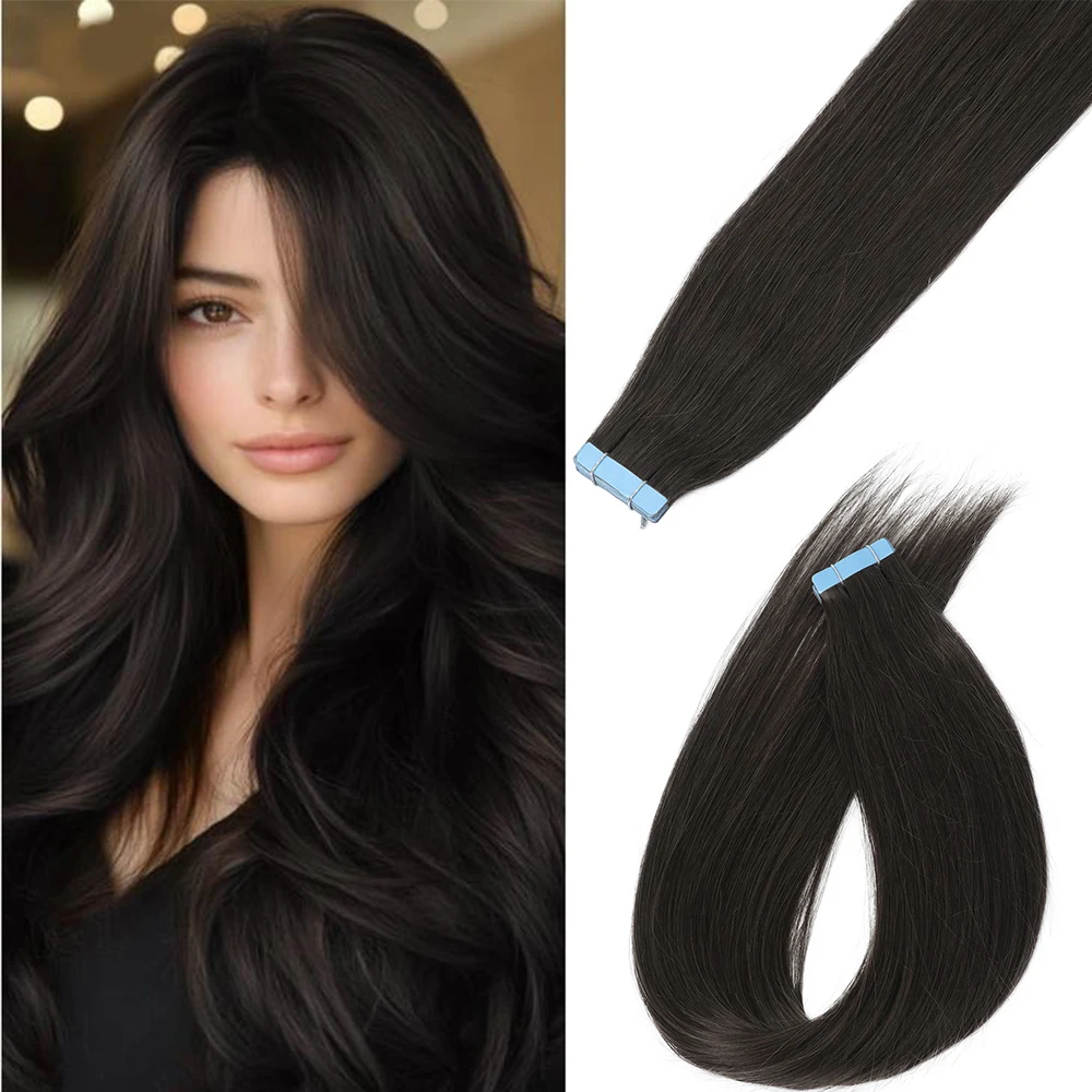 

Накладные волосы из 100% натуральных человеческих волос, 20 дюймов, от светлых до темных оттенков омбре, невидимые, бесшовные, легко стилизуются, для женщин