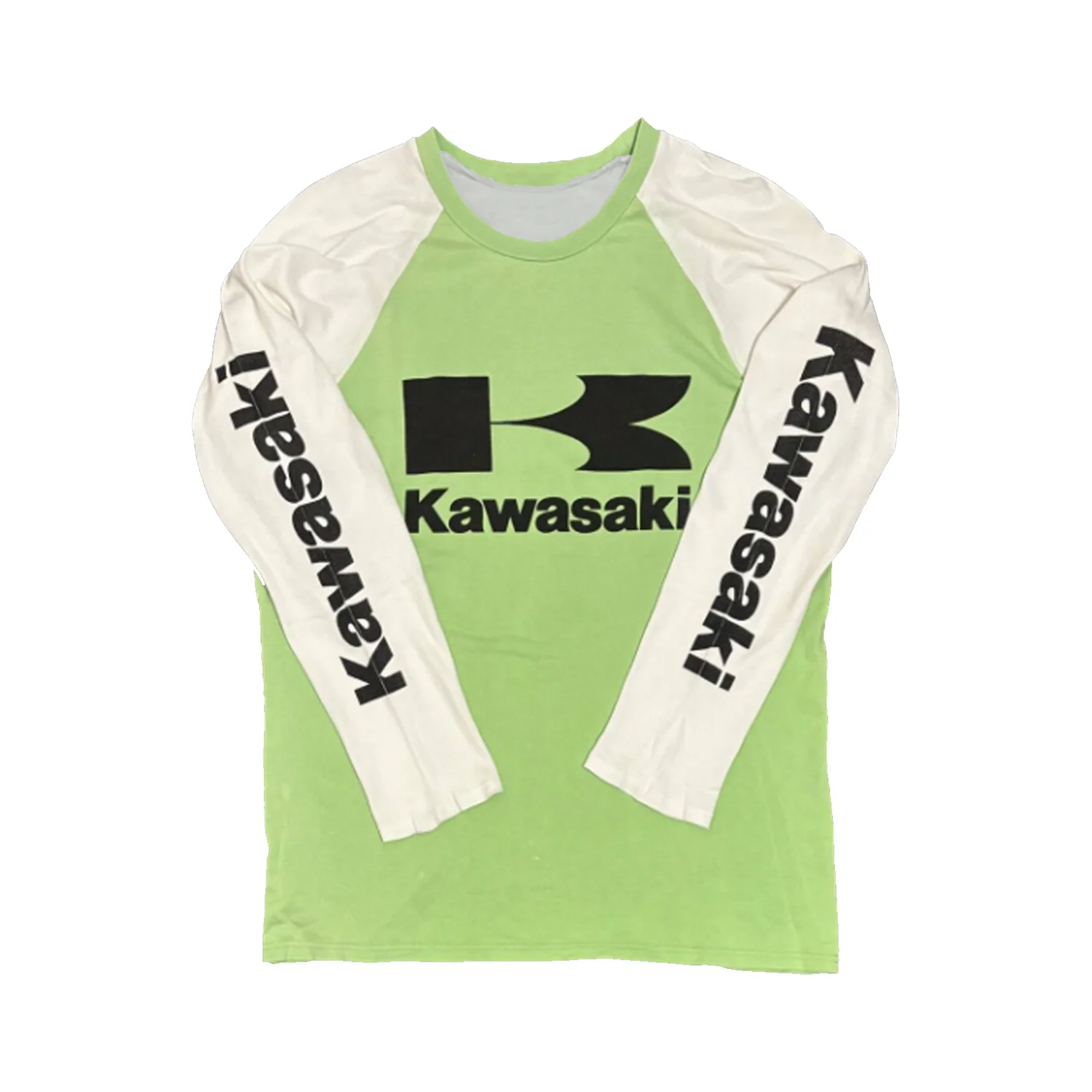 

Kawasaki Logo Long Sleeves Jersey T-shirt Newest Outdoor Jersey Summer Classic Tee Adults Loose Exercise Motorcycle Jersey