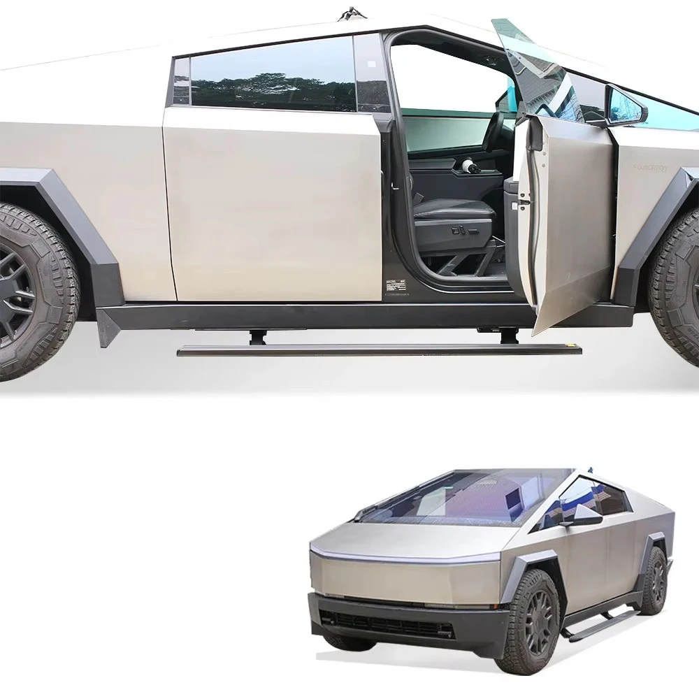 WJ Super Price LED Lights Aluminum Alloy IP67 Waterproof Car Padel SideSteps Electric Retractable Running Boards for Tesla