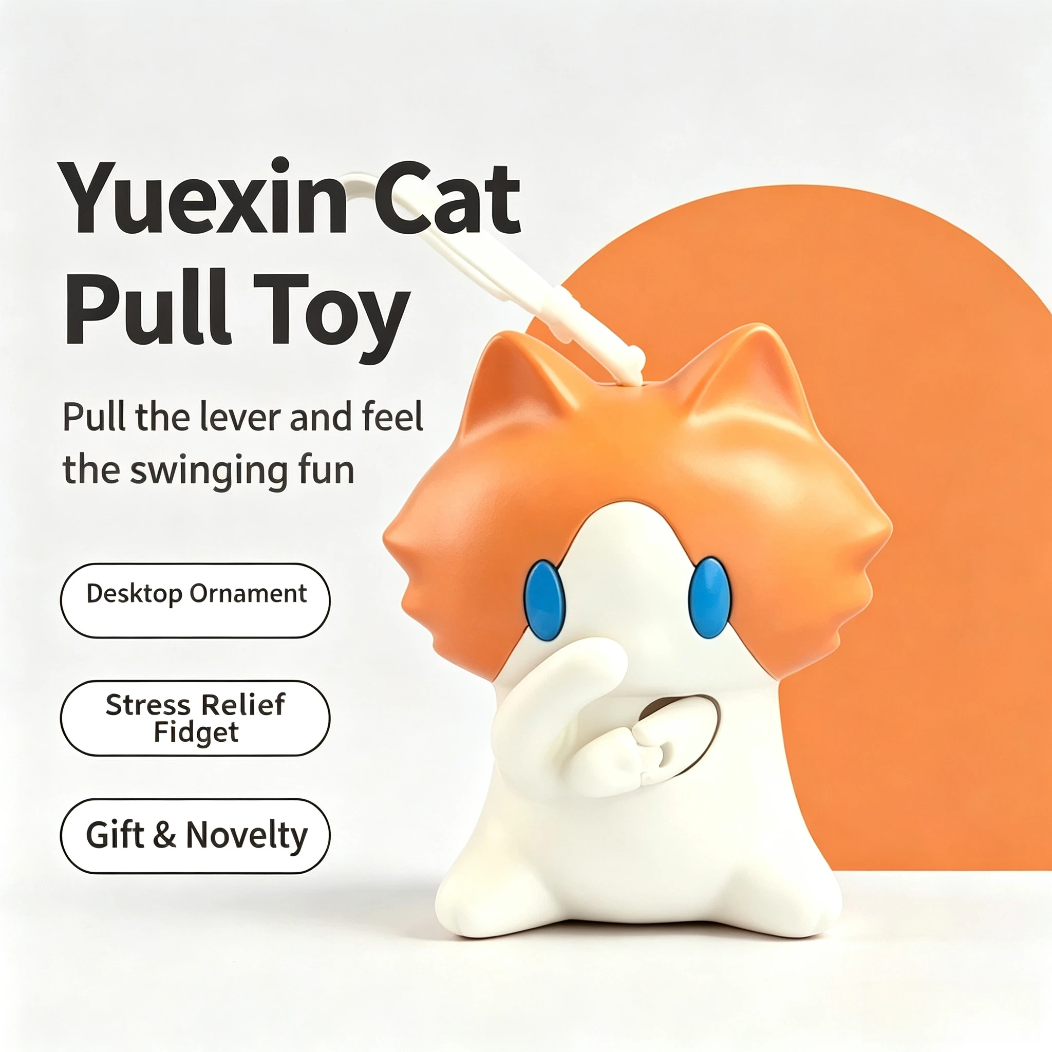 Cute Pull String Swing Cat Fid - đánh giá và giá Kids Toys Bag