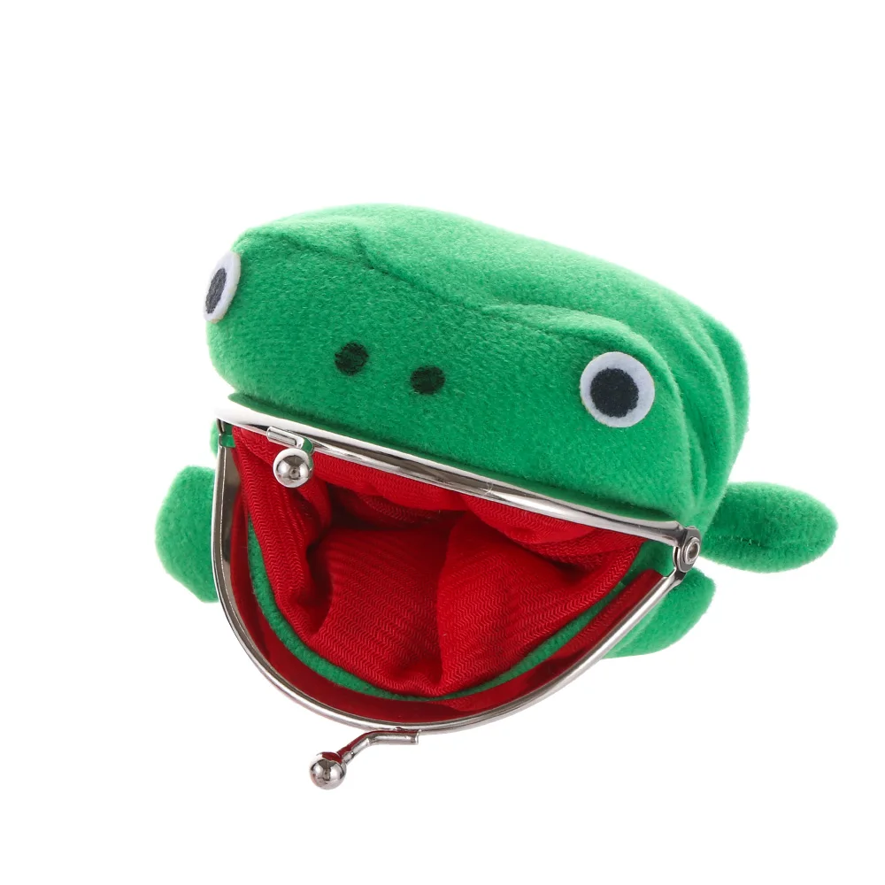 

Cute Plush Manga Cartoon Flannel Coin Holder Cosplay Props Mini Storage Bag Anime Cartoon Frog Wallet Frog Coin Purse