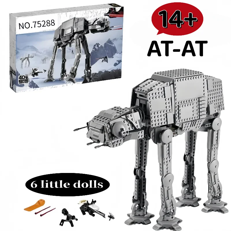 

75288 Hoth Battle AT-AT Snowmobile Army Assault Motorcycle Pedestrian Model Building Blocks Brick Christmas Birthday Gift