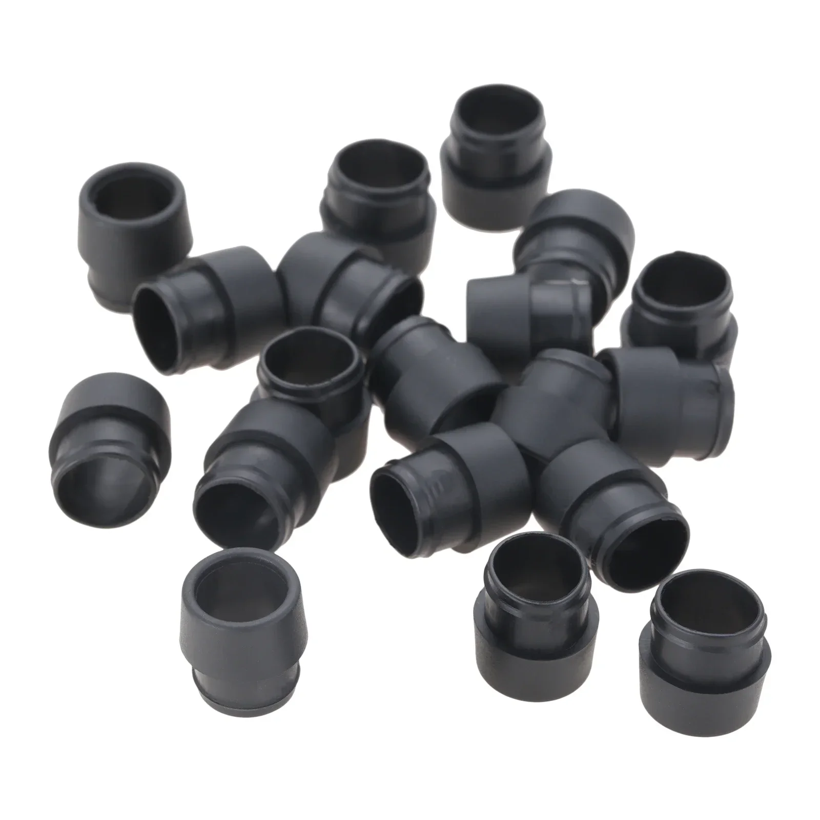 20Pcs Black Soft Plastic Golf Ferrules for Ping G410 G35 Shaft Sleeve Adapter Tip 0.335/0.350/0.370 Golf Club Shafts Accessories