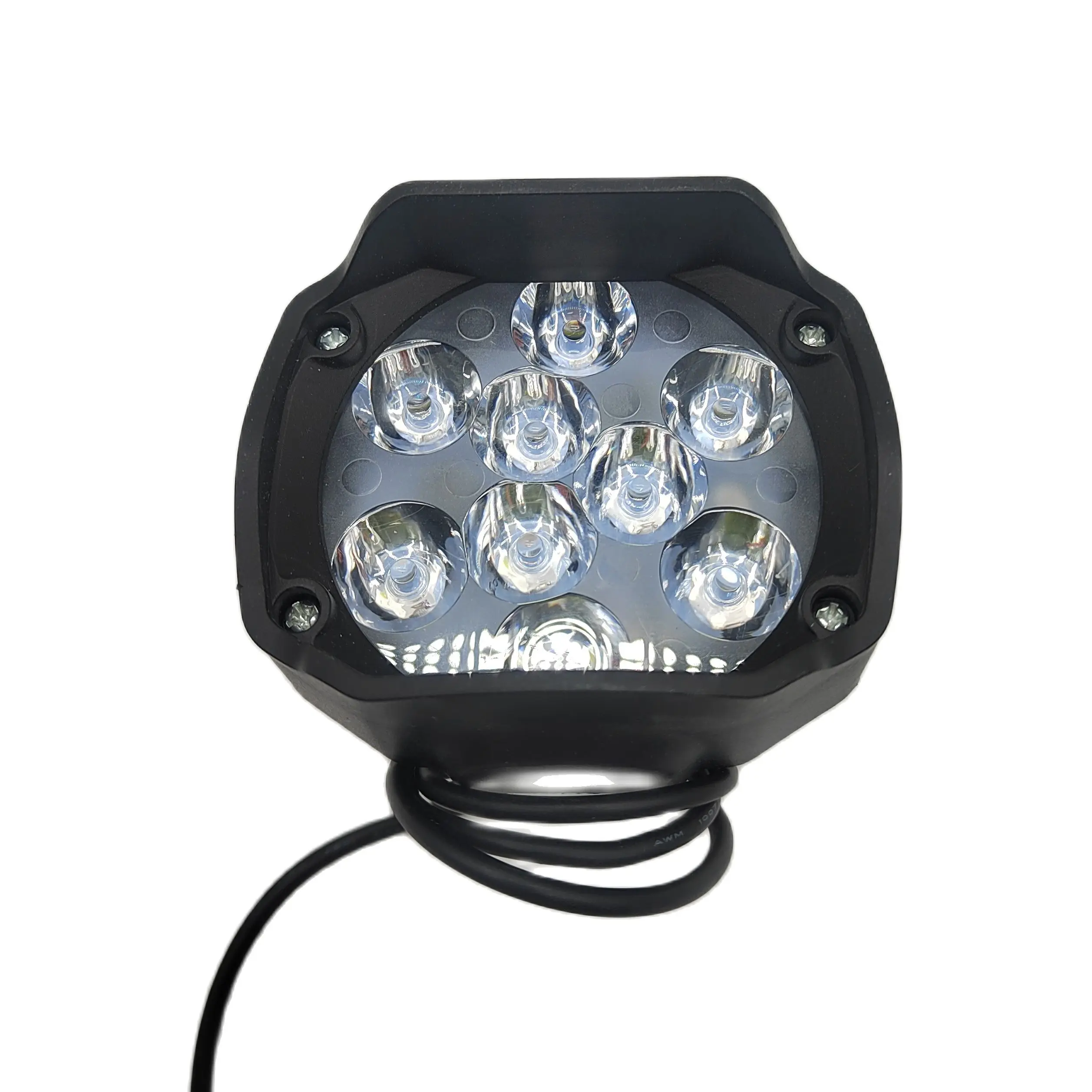 Ebike Light 9-LED 24V 36V 48V 60V 72V 27W faro bici elettrica impermeabile per bici elettrica moto luce anteriore