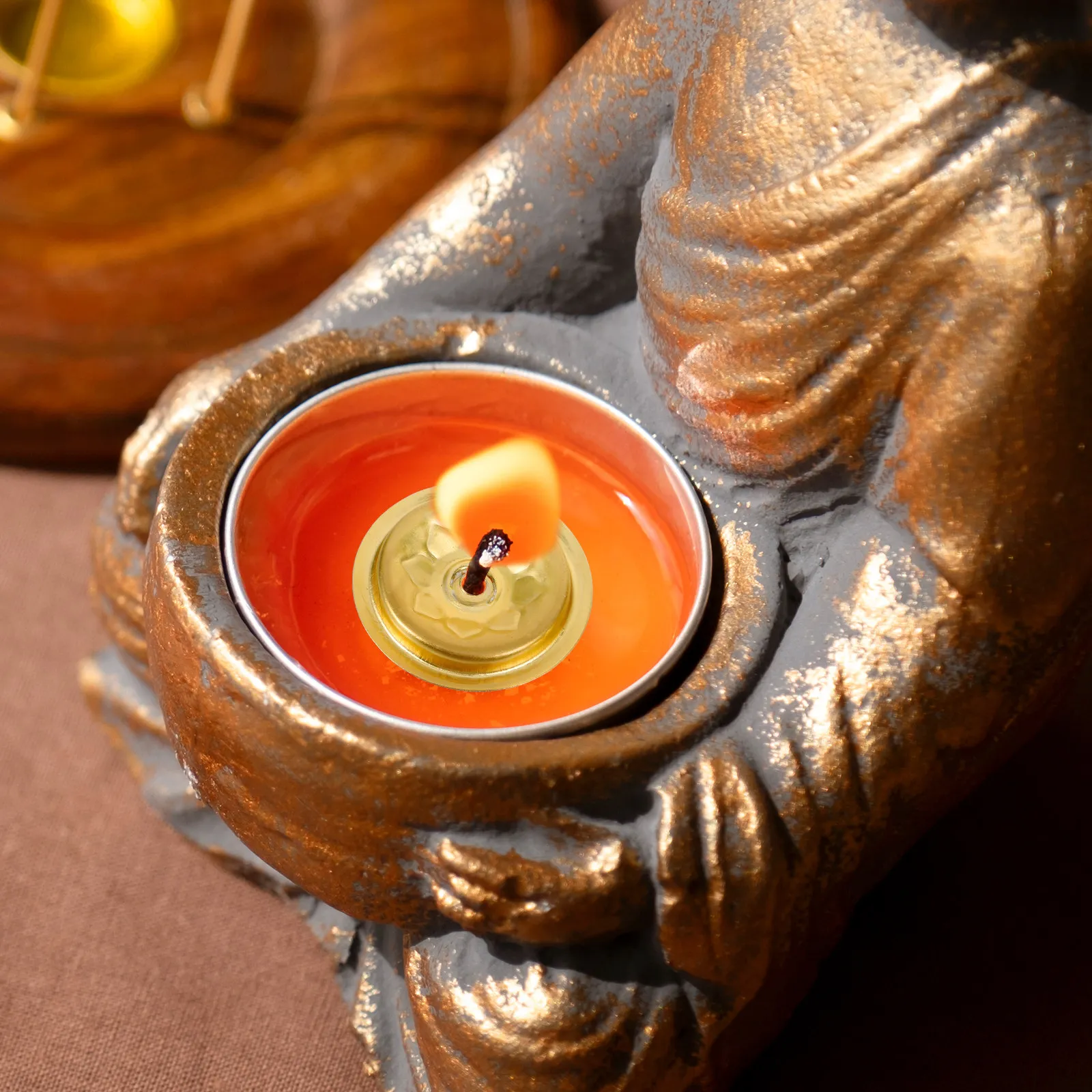 12Pcs Oil Lamp Floating Wicks Holders Metal Discs Wick Floating Holders Safe Burning Wick Base Buddhist Supplies