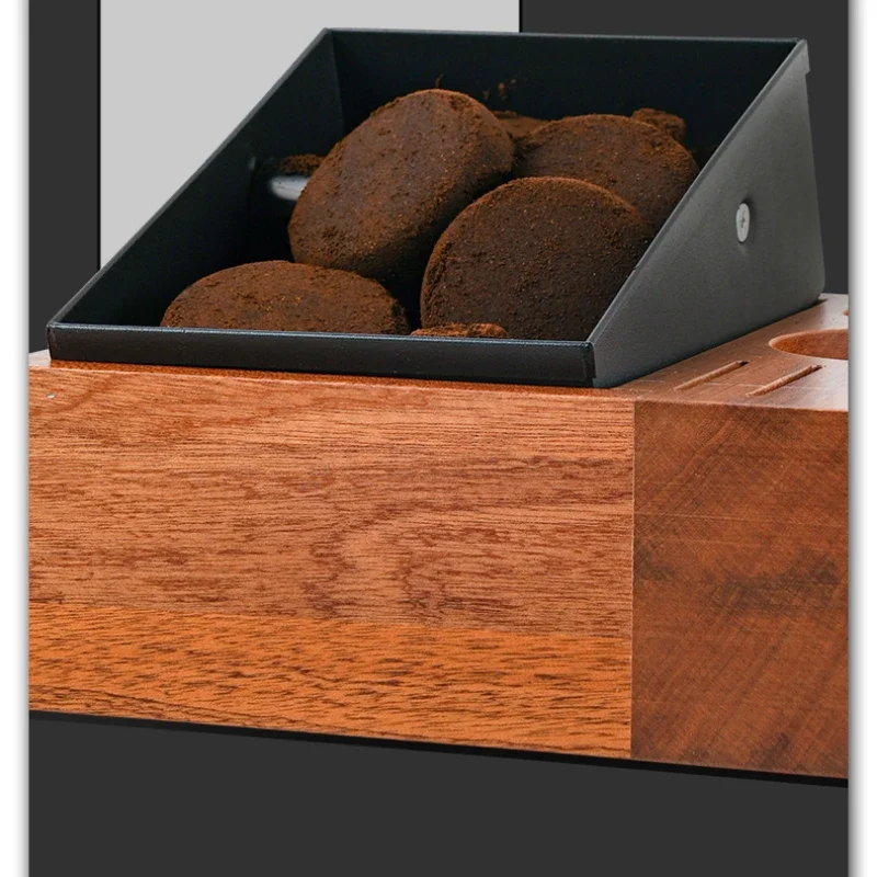 Деревянная корзина для остатков кофе, пресс для металлического порошка, необходимый инструмент Café, отделение для кофейной молоти, съемный блок для утилизации порошка