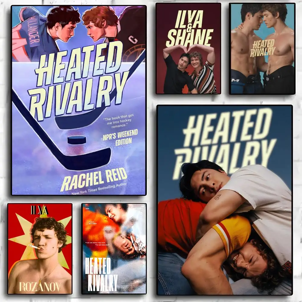 Heated Rivalry Poster Waterproof Wall Art Sticker For Home Living Room Bedroom Bar Vintage Decor High Quality Print Gift
