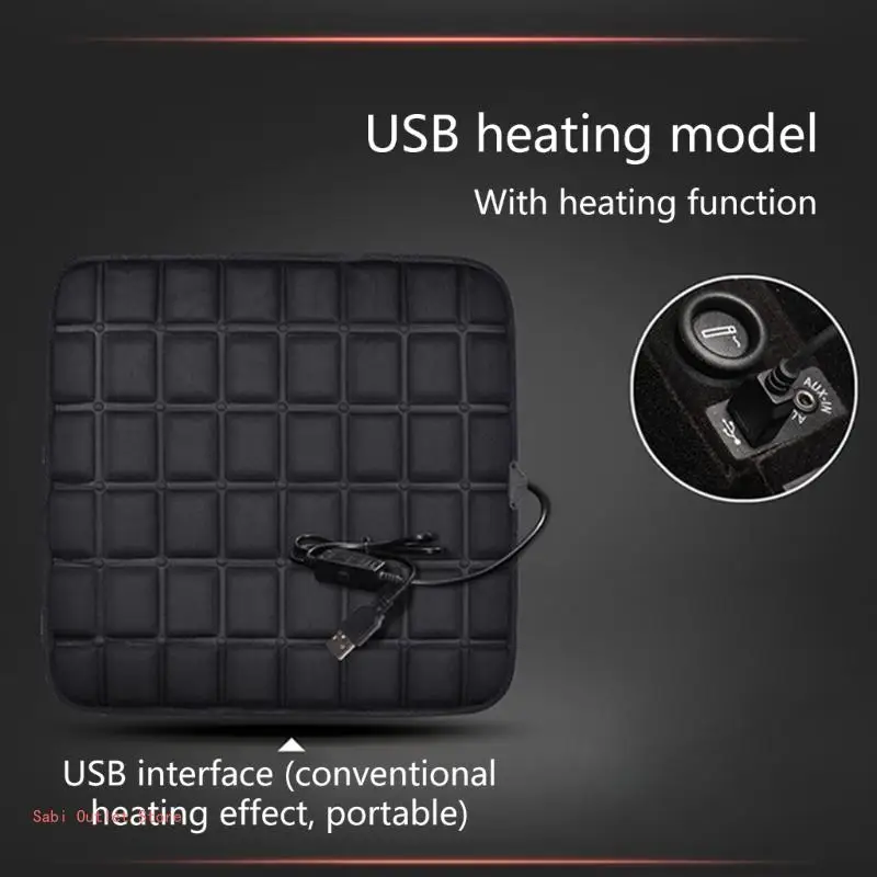 12V Electric Heated Car Cushions For Winter Household Keep Warm Cover Heating Mat Winter Warmer Car Pad