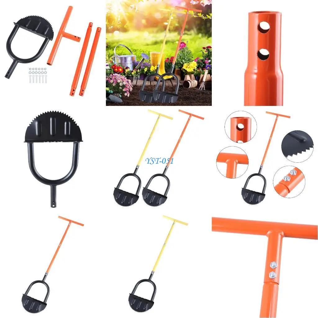 

E15A Profession Nonslip Manual Half Moon Lawns Edger Trimmer for Neat Garden Borders