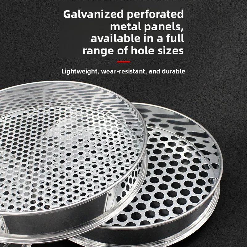 Free Shipping 30cm Diameter Standard Round Hole Sieve Blueberry Punching Soil Vajra Bodhi Sichuan Pepper Seed Sieve