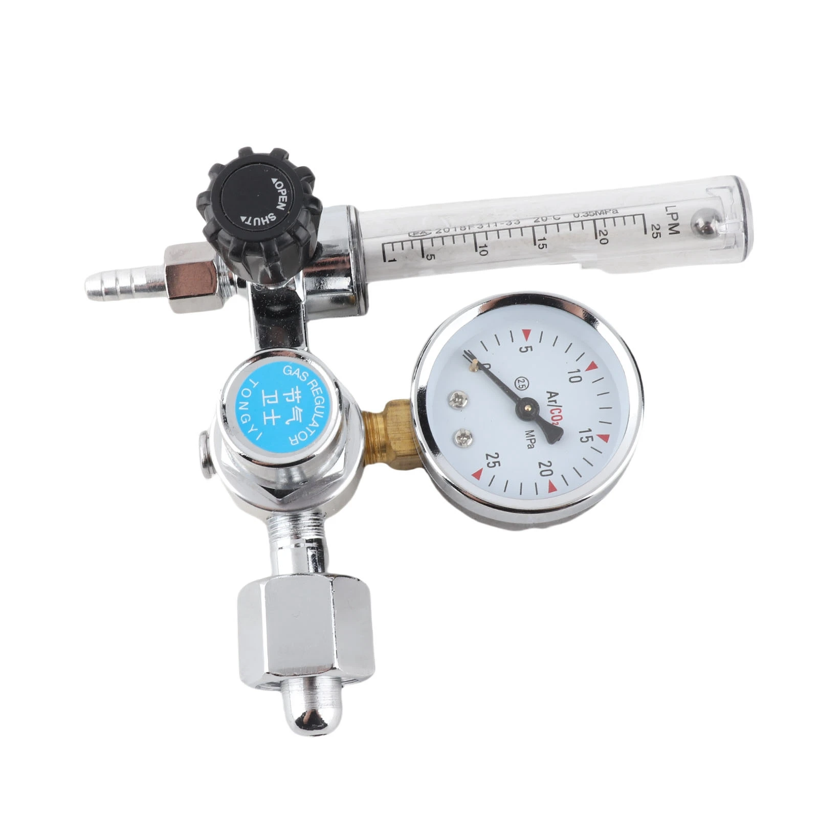 Argon CO2 Mig Tig Flow Meter Regulator Pressure Gauge Welder Parts Argon CO2 Flow Meter Regulator Welding Regulator Replacement