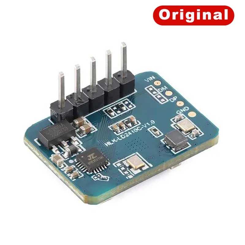 Capteur de présence humaine LD2410C 24Ghz, 5 pièces, module de capteur radar à ondes de détection de mouvement millimétrique HLK-LD2410C 24G