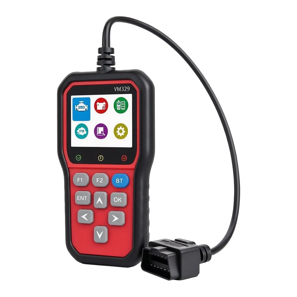 YM329 For Obd2 Scanner Diagnostic Tool With Battery Tester Live Data For Car Engine Check For Code Reader Fault Detector