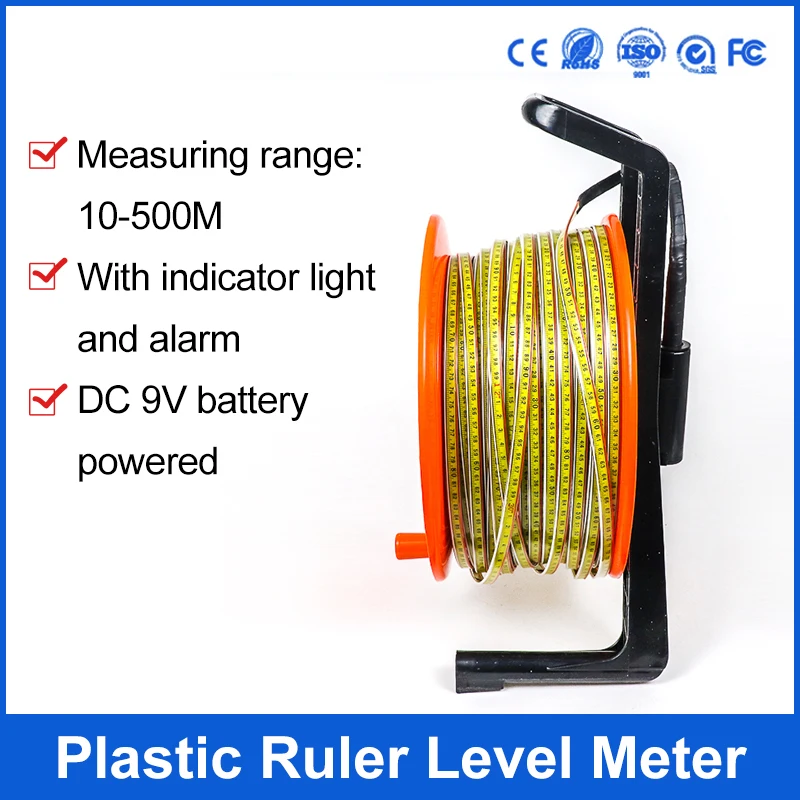 Battery Powered Water Level Gauge 50m 100m 200m 500m Deep Hole Well Water Depth Sensor