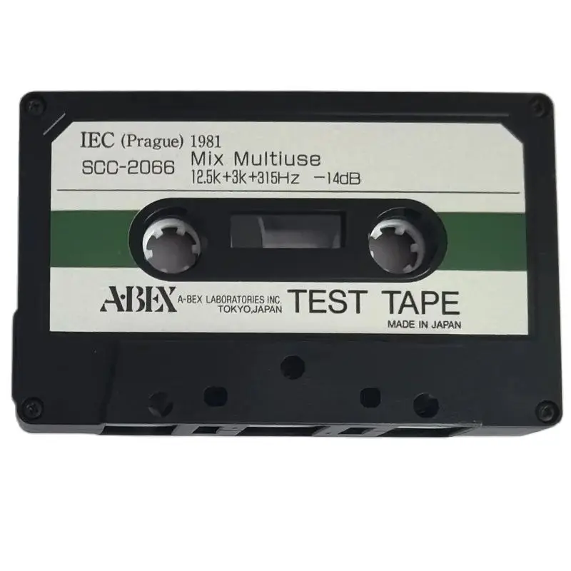 ABEX Test Tapes SCC-2066 Mix Multiuse Multi-Purpose Hybrid Test Tapes  Frequency,Speed & Flutter