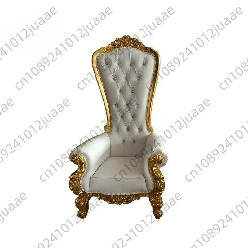 Wholesale Hotel Luxury Throne Chair Event Gold White Wedding Throne Chair