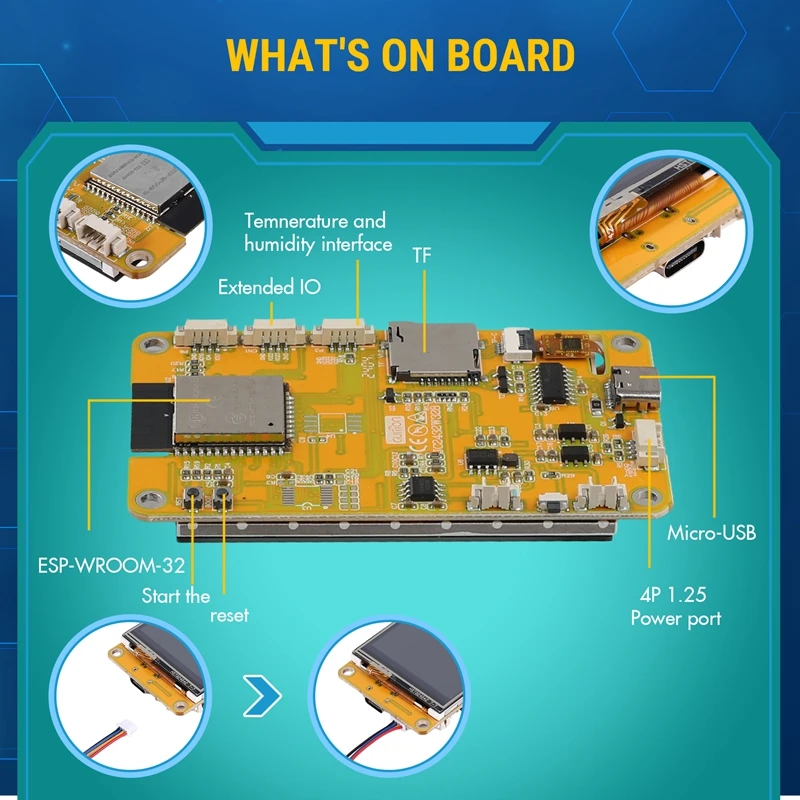 Módulo táctil capacitivo IPS ESP32, placa de desarrollo, pantalla de 2,8 pulgadas, Wifi, Bluetooth, pantalla LCD inteligente, módulo LVGL 240X320