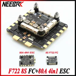 F722 F7 8S Flight Controller FC 80A 4in1 BLS ESC Stack 3-8S for 7inch 8inch 10inch 13inch 15inch Frame RC Freestyle FPV Drone
