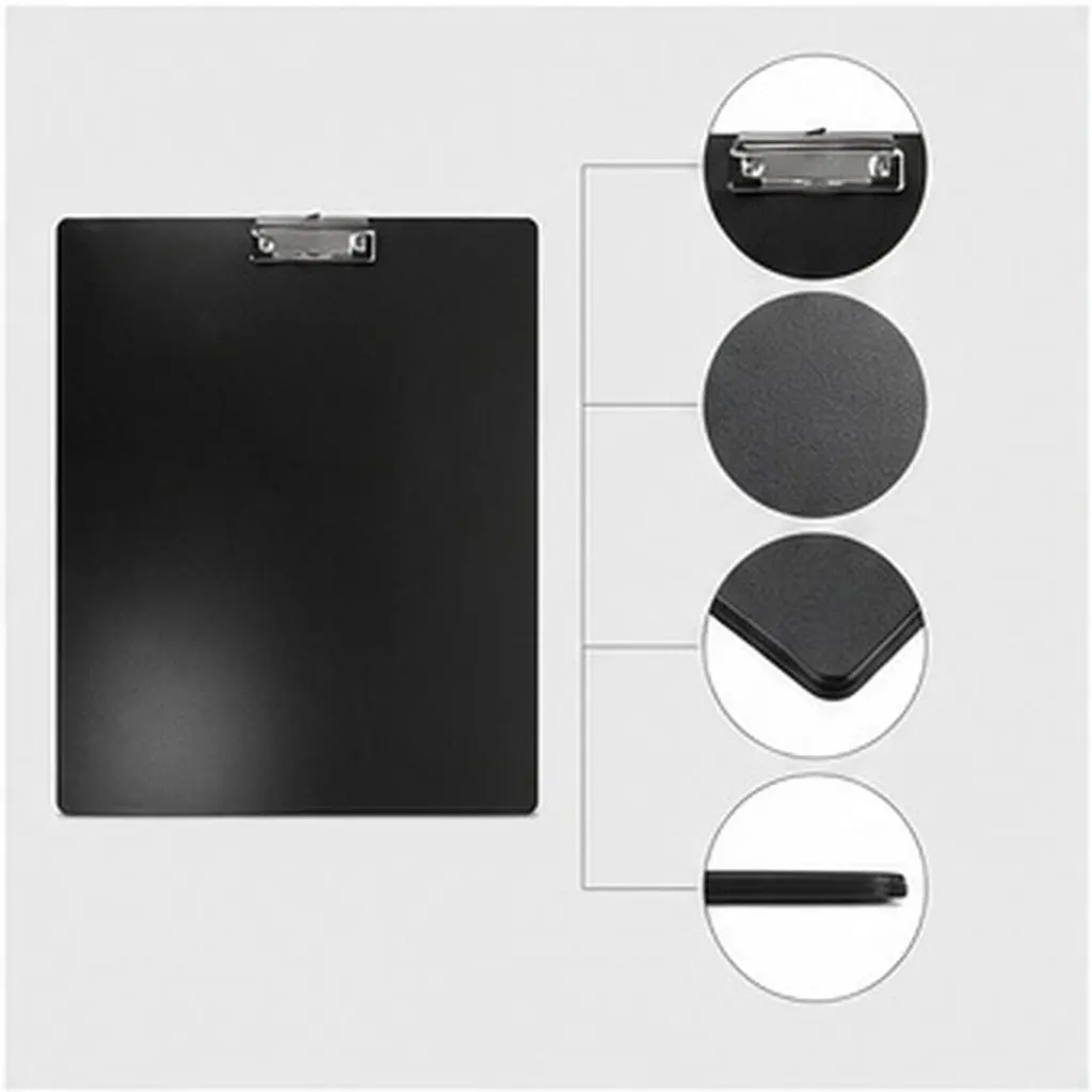 3Pcs Plastic Multi-function Clipboard Thick Safe Holder Desk Writing Pad For Teacher Classroom Management Office Worker