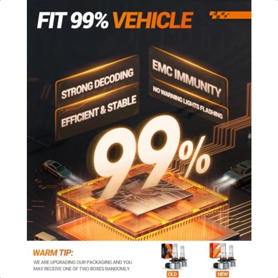 9145 H10 Lampadine fendinebbia a LED o DRL 18000LM 800 Brightn 9140 H10 9145 Fendinebbia a LED Lampadina a LED per auto 6500K Bianco freddo 984 FT S